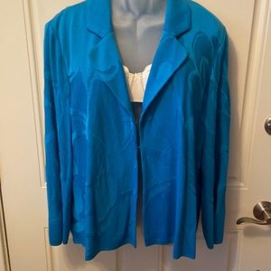 Ming Wang Turquoise Jacket